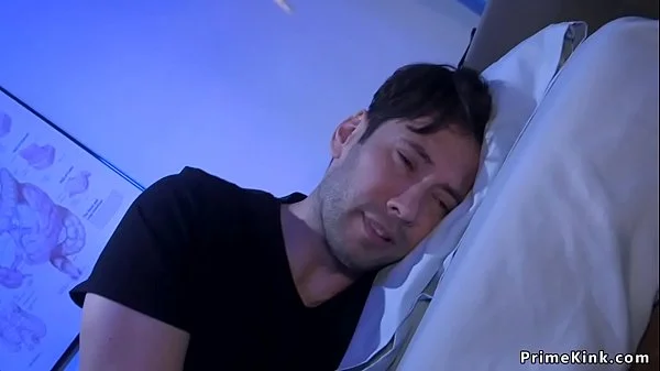 Mad patient anal fucks tied doctor