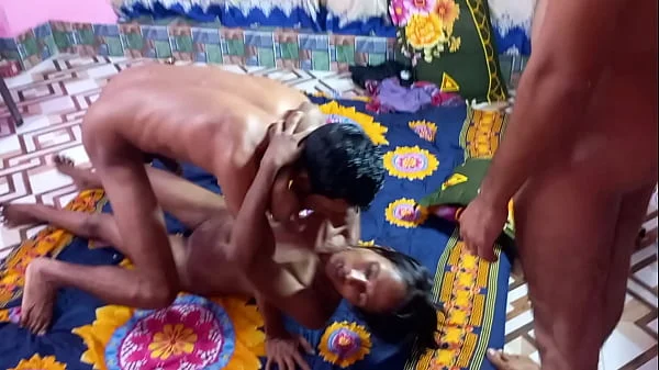 Hanif and Popy khatun and Manik Mia -  Amezing threesome Bengali Fuck Super Tight pussy fuck Bengali fuck xvideos porn videos