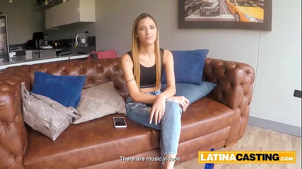 Latina Skinny Hot Bitch Kickstarts Modelling Career By Getting Railed In A casting