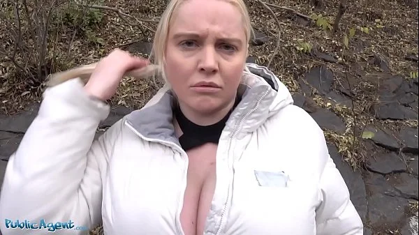 Public Agent fucks blonde Jordan Pryce’s massive tits