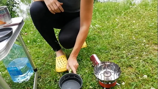 During the trip, we stopped at a tent camp. My sexy feet excited my stepson so much that he came to my tent to play with them