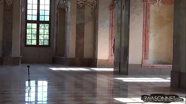 Ewa Sonnet Naked in a Monastery Colorful Version HD Full Frontal and Back Nude Walking Video