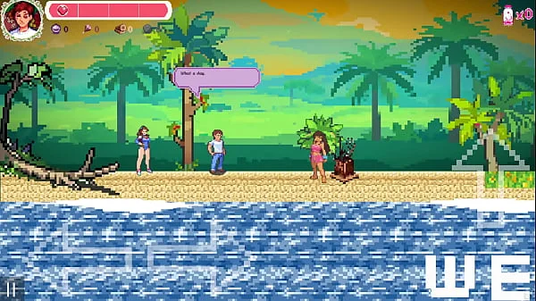 Hentai Waifu Island Game gameplay pixelart