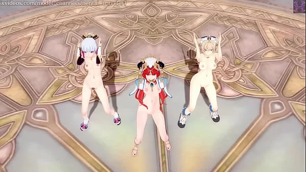 Genshin Impact: 【MMD】EVERGLOW - Adios REMAKE (Nilou, Ayaka, Barbara)