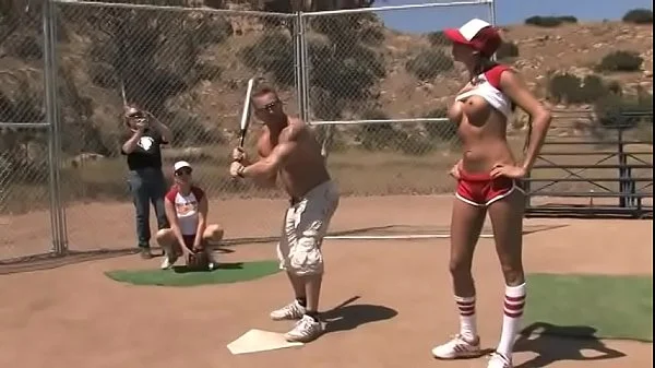 A baseball team full of sluts uses their bodies to distract the opponent