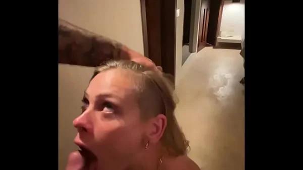 Innocent blonde tinder date fucked until she's messy