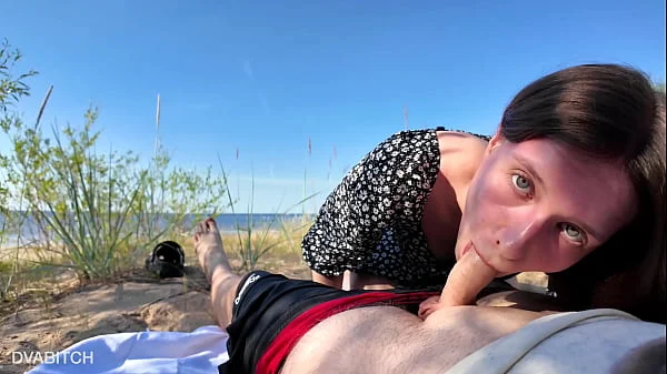 Visiting Public Beach To Suck Dick & Swallow Cum Before Going Swimming