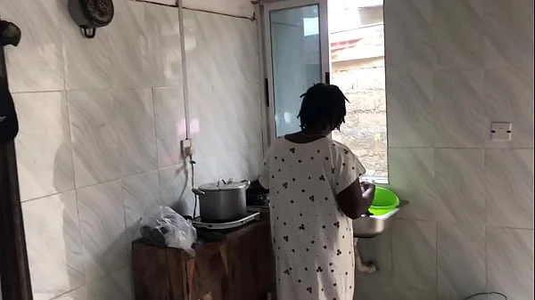 KITCHEN FREESTYLE SEX WITH THE SEXY HOUSE MAID