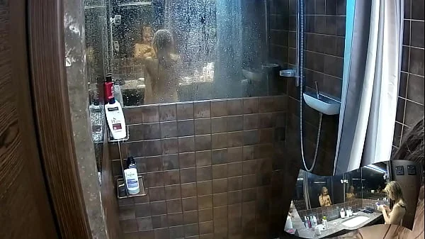 Voyeur Shower bathroom - 2 girlfriend showering together