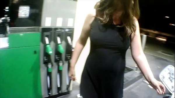 Flashing at the gas station