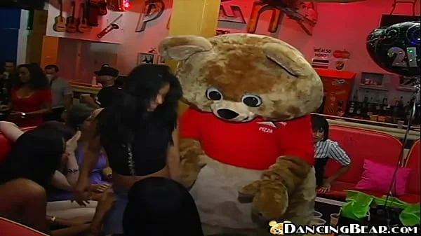 DANCING BEAR - Gang Of Hoes Receiving Gift Of Dick From Hung Male Strippers At Wild CFNM Party