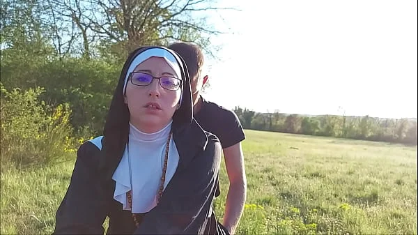 This nun gets her ass filled with cum before she goes to church !!