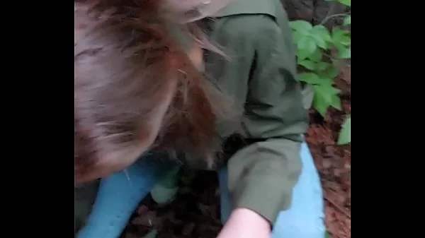 forest blowjob and coming in mouth