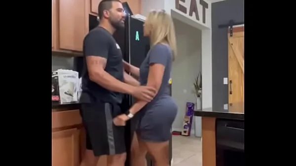 fat ass latin bitch almost gets railed on the kitchen bench