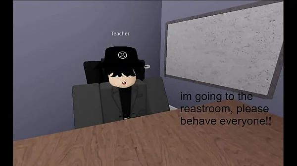 Submissive teacher gets fucked by students (roblox porn)