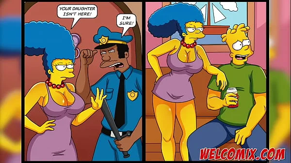 Taking the cop's cock - The Simptoons