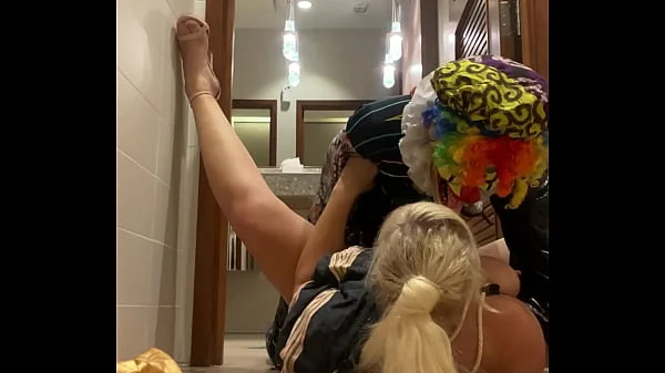 Milf Lila Lovely Sucks And Fucks Gibby The Clown In A Public Bathroom